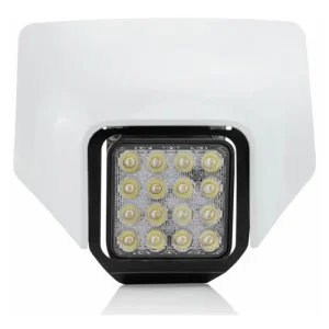 Porta-farol com Óptica Led ACERBIS VSL HUSQVARNA TE 250/300 2017, TE 250i/300i 18-19, FE 250/350/450 17-19 Branco