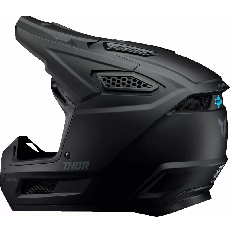 Capacete THOR FLEET BLACKOUT MATTE BLACK 2025 - Image 4