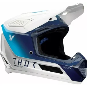 Capacete THOR FLEET STORM WHITE/NAVY 2025