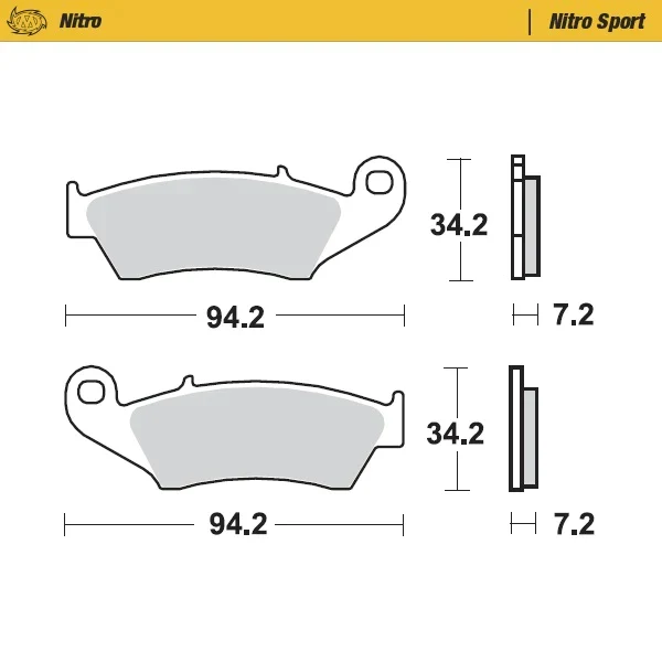 Pastilhas Travão Frente MOTO-MASTER OFFROAD NITRO SPORT SUZUKI DR 350 97-99, DRZ 400 00-24, DR 650S/SE 96-18, RMX 450 10-18 - Image 3