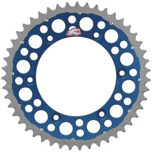 Cremalheira Mista RENTHAL TWINRING YAMAHA WR/WR-F/YZ/YZ-F 99-26 Azul (ver modelos)