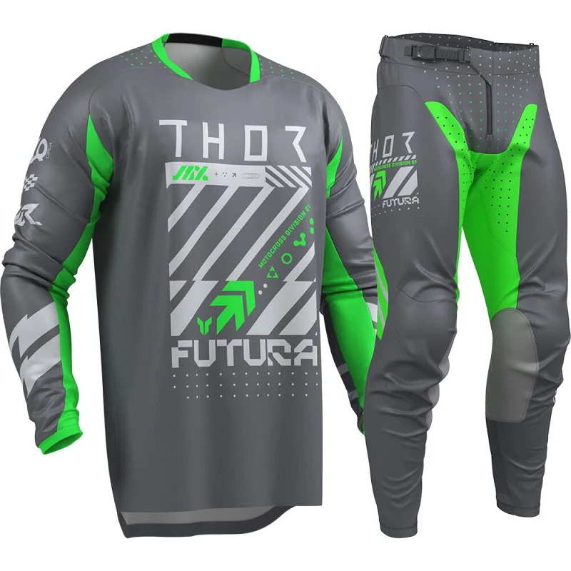 Conjunto THOR LAUNCHMODE FUTURA Cinza/Verde 2026 - Image 2