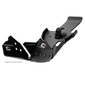 Protecção de Motor e Link CROSSPRO DTC ENDURO KTM SX-F/XC-F 450 16-18, HUSQVARNA FC 450 16-18, FE 450/501 17-19 Preto
