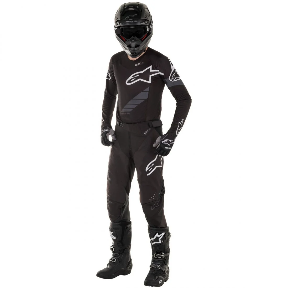 Calças ALPINESTARS TECHSTAR GRAPHITE Preto/ Antracite 2020 - Image 4