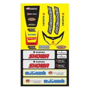 Kit de Autocolantes 4MX Universal Guarda-lamas Dianteiro + Traseiro SUZUKI