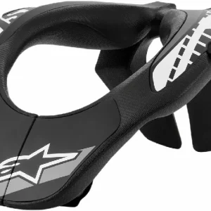 Colar Cervical Infantil ALPINESTARS NECK SUPPORT JUNIOR Preto/ Branco (8-14 anos)