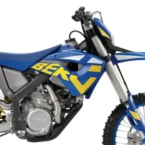 Tampas de Radiador com Autocolantes Original HUSABERG 2T e 4T 09-12 Azul
