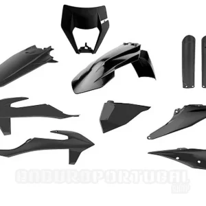 Kit de Plásticos POLISPORT FULL KIT KTM EXC 150/250/300 20-23, EXC-F 250/350/450/500 20-23 Preto