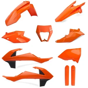 Kit de Plásticos POLISPORT FULL KIT KTM EXC 125/250/300 17-19, EXC-F 250/350/450/500 17-19 Laranja