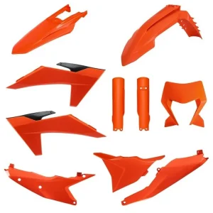 Kit de Plásticos POLISPORT FULL KIT KTM EXC 150/250/300 24-25, EXC-F 250/350/450/500 24-25 Laranja Cor Original 2024