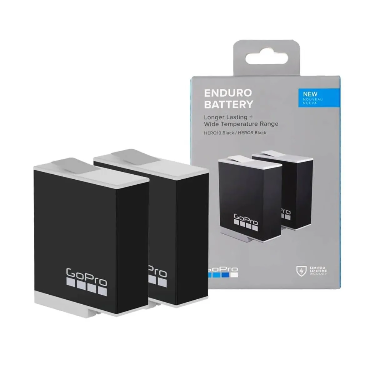 GoPro Acessório – Pacote com duas baterias Enduro para a HERO9, 10, 11 e 12 Black