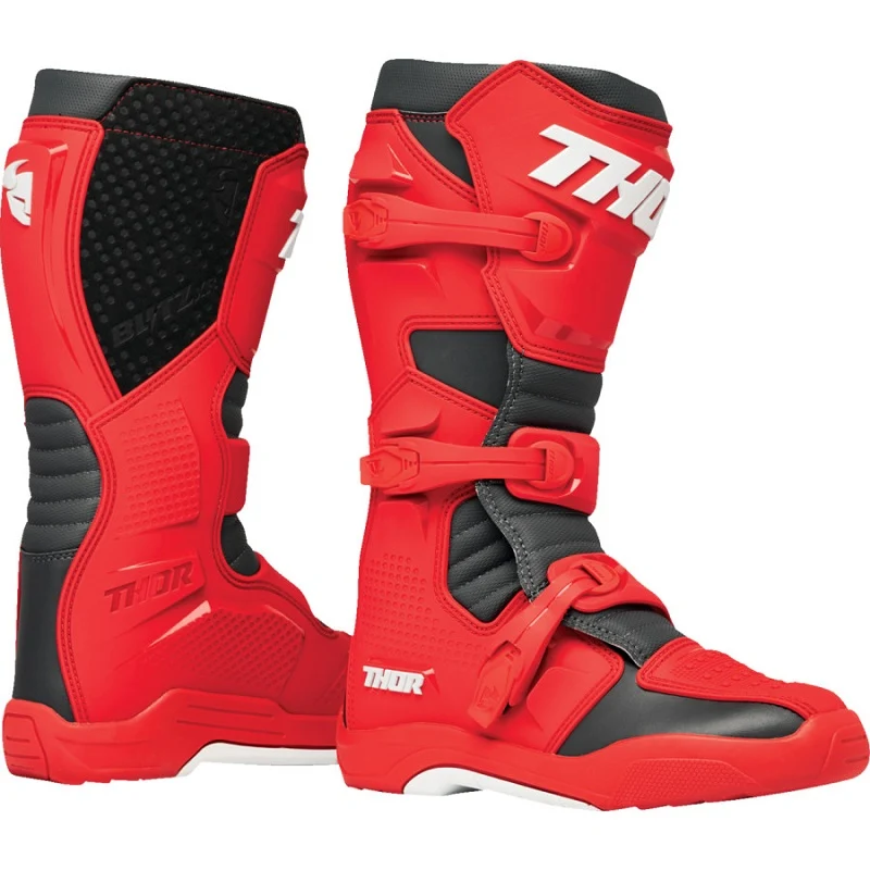 Botas THOR BLITZ XR MX Red/Charcoal