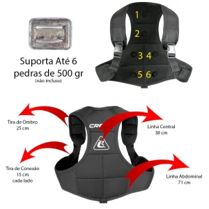 Colete de Neoprene para Lastro Cressi Back Weight para (mergulho livre e pesca sub)