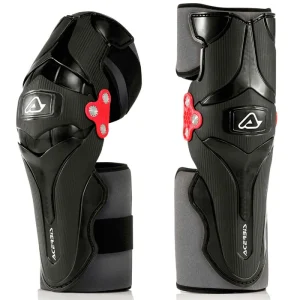 Joelheiras Semi-ortopédicas ACERBIS X-STRONG Preto/Vermelho