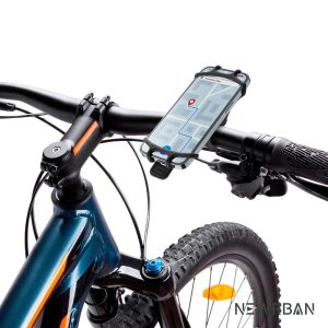 SUPORTE DE GUIDÃO DE SILICONE PRETO