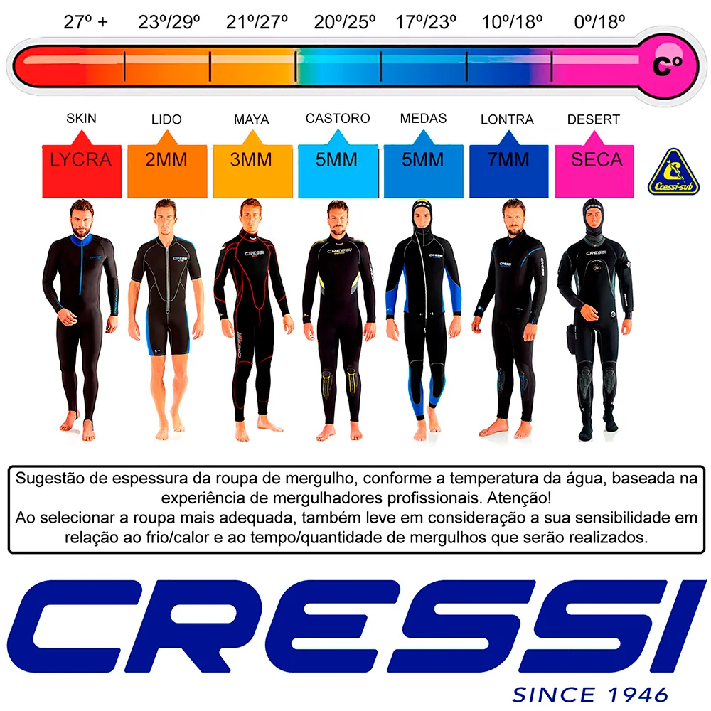 Roupa de Neoprene para Mergulho Livre Cressi Maya Lady 2.5mm - Image 6