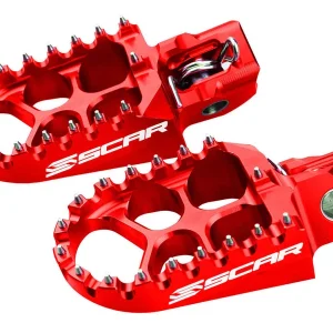 Pousa-pés SCAR EVOLUTION HONDA CR 125R/250R 02-07 Vermelho