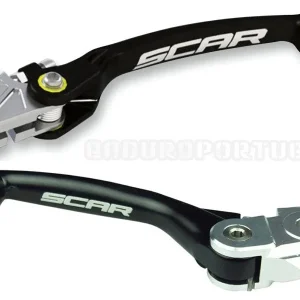 Par Manetes Articuladas SCAR HONDA CRF 450R 21-26, CRF 450RX 21-26 Preto