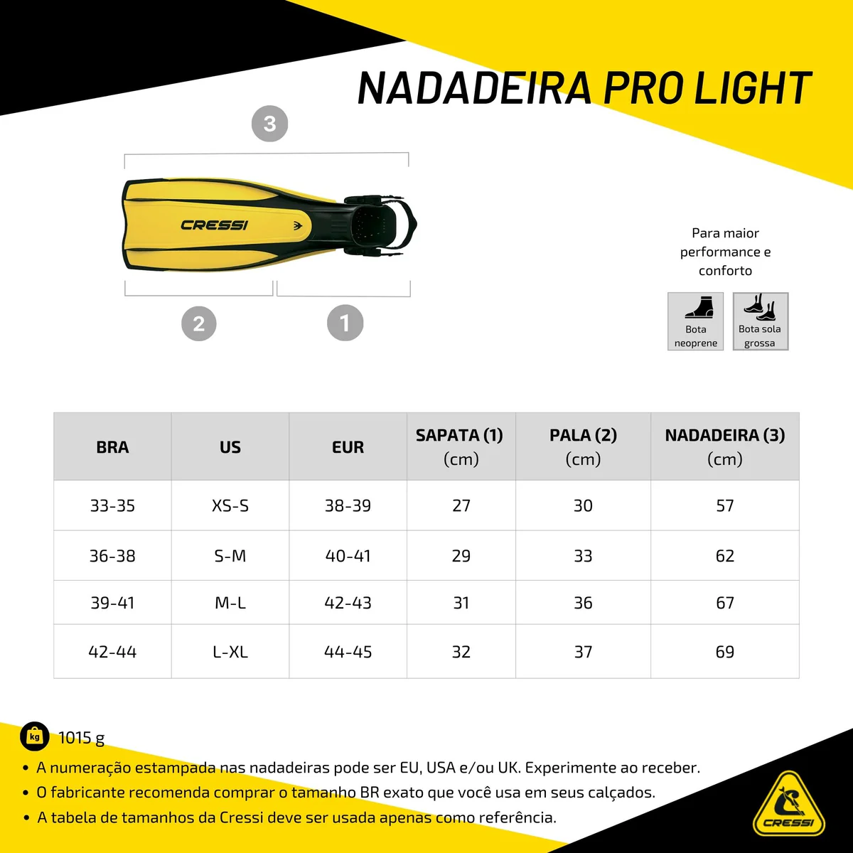 Nadadeira Cressi Pro Light & Mola Flex- Cressi - Image 3