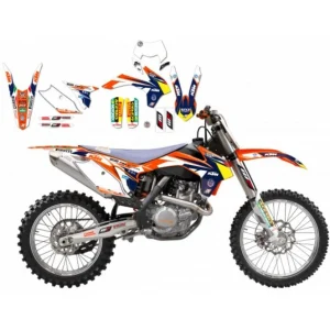 Kit de Autocolantes BLACKBIRD RÉPLICA KTM TROPHY 2016 para KTM SX/SX-F 13-15 e EXC/EXC-F 14-16