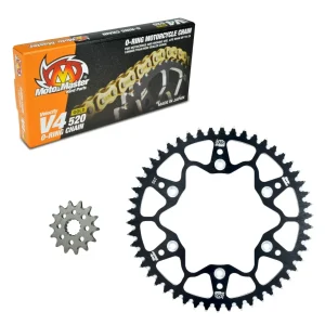 Kit Transmissão MOTO-MASTER para KTM EXC/EXC-F/SX/SX-F 125-530 90-26 (Cremalheira Preta)