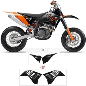 Autocolantes de Tampas de Radiador/Depósito KTM SMR 450 08 (Ref. 3)
